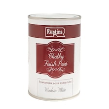 Rustins - Chalky Finish Paint Windsor White 500ml
