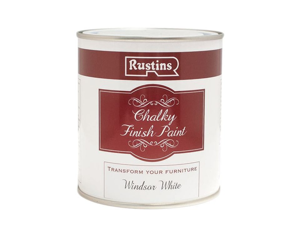 image 1 of Rustins - Chalky Finish Paint Windsor White 500ml