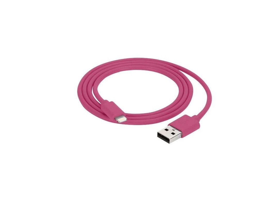 image 1 of Griffin 1M Lightning Cable Pink - GP-003-PNK