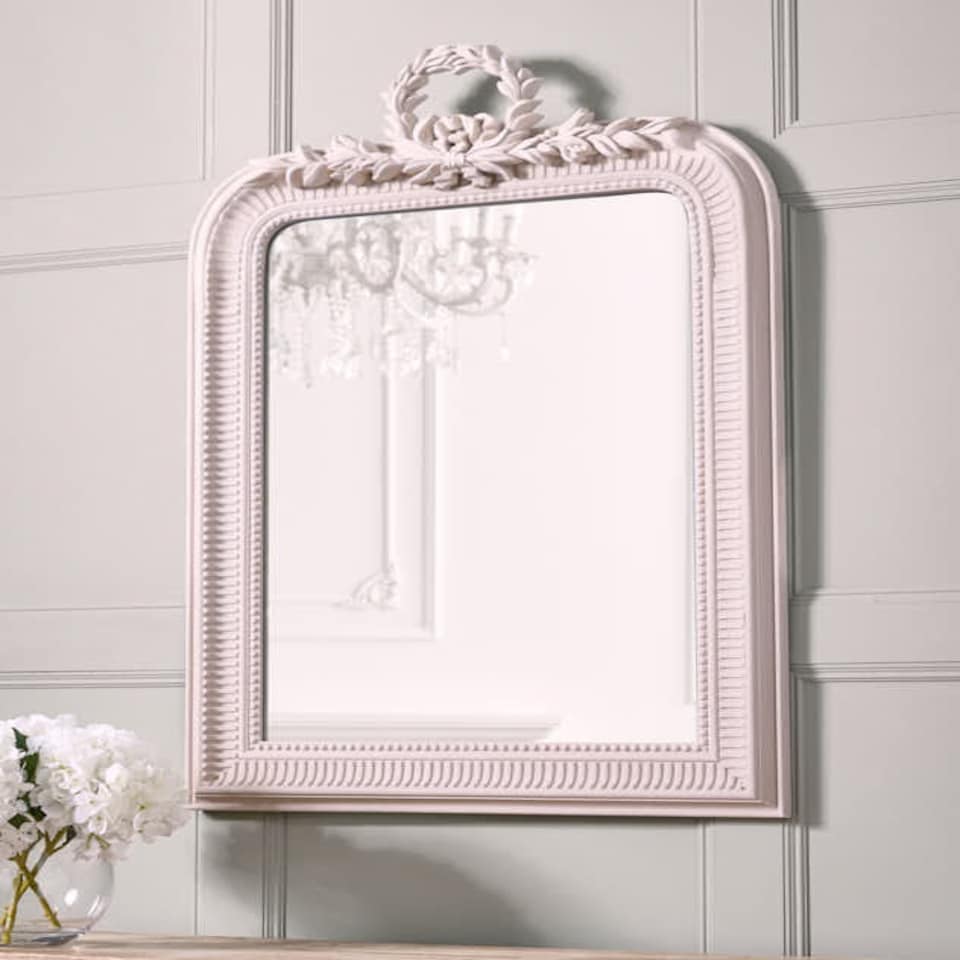 image 1 of Portofino Leaves Mirror White