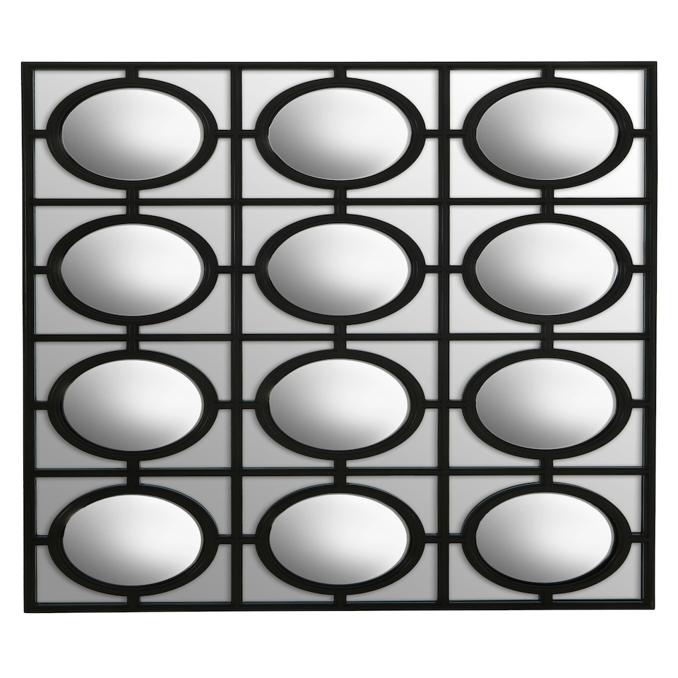 image 1 of Interiors by Premier Black Decorative Wall Mirror Black