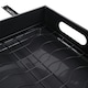 image 3 of Living and Home Black Steel Pull-Out Bowl Rack for Kitchen Storage