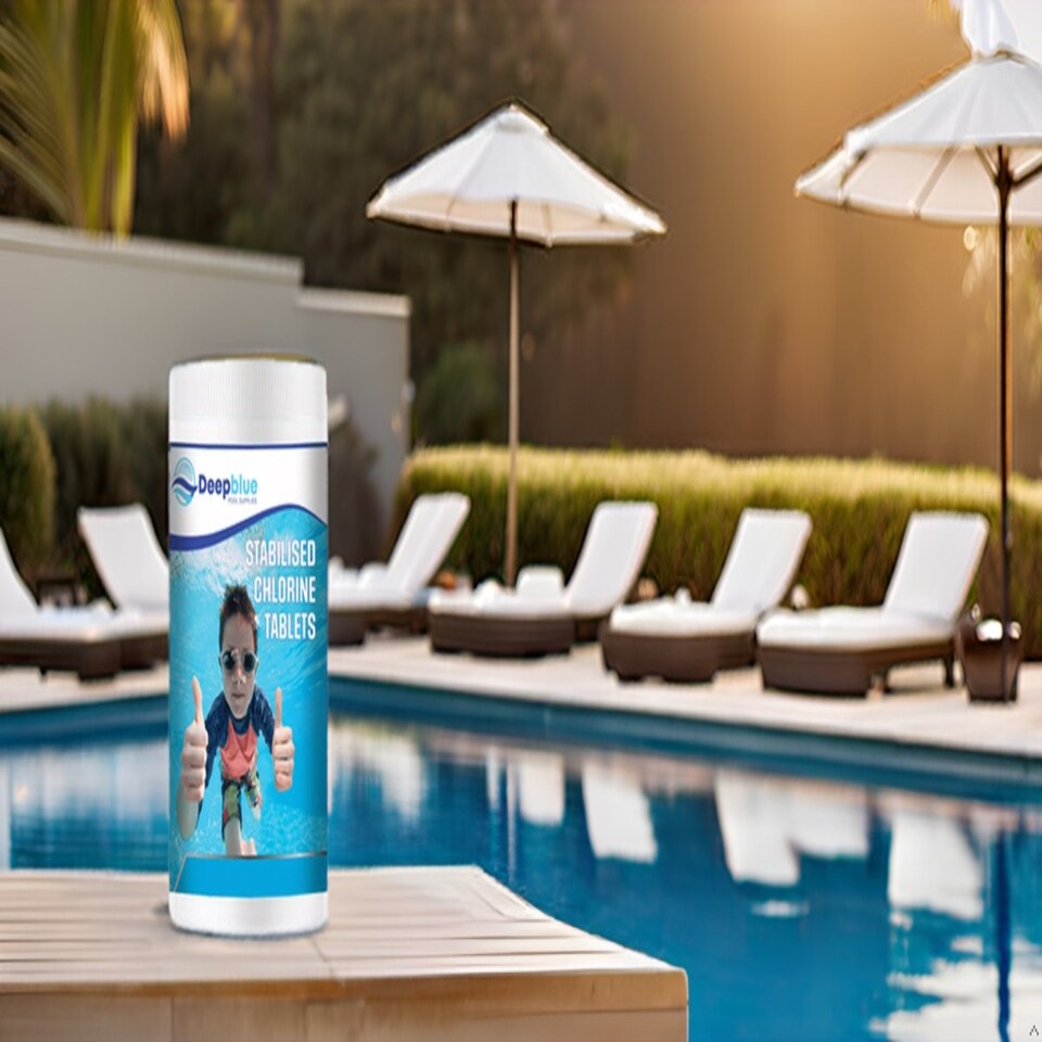 image 1 of Deep Blue Professional - 200g STABILISED Chlorine Tablets 1kg SLOW RELEASE