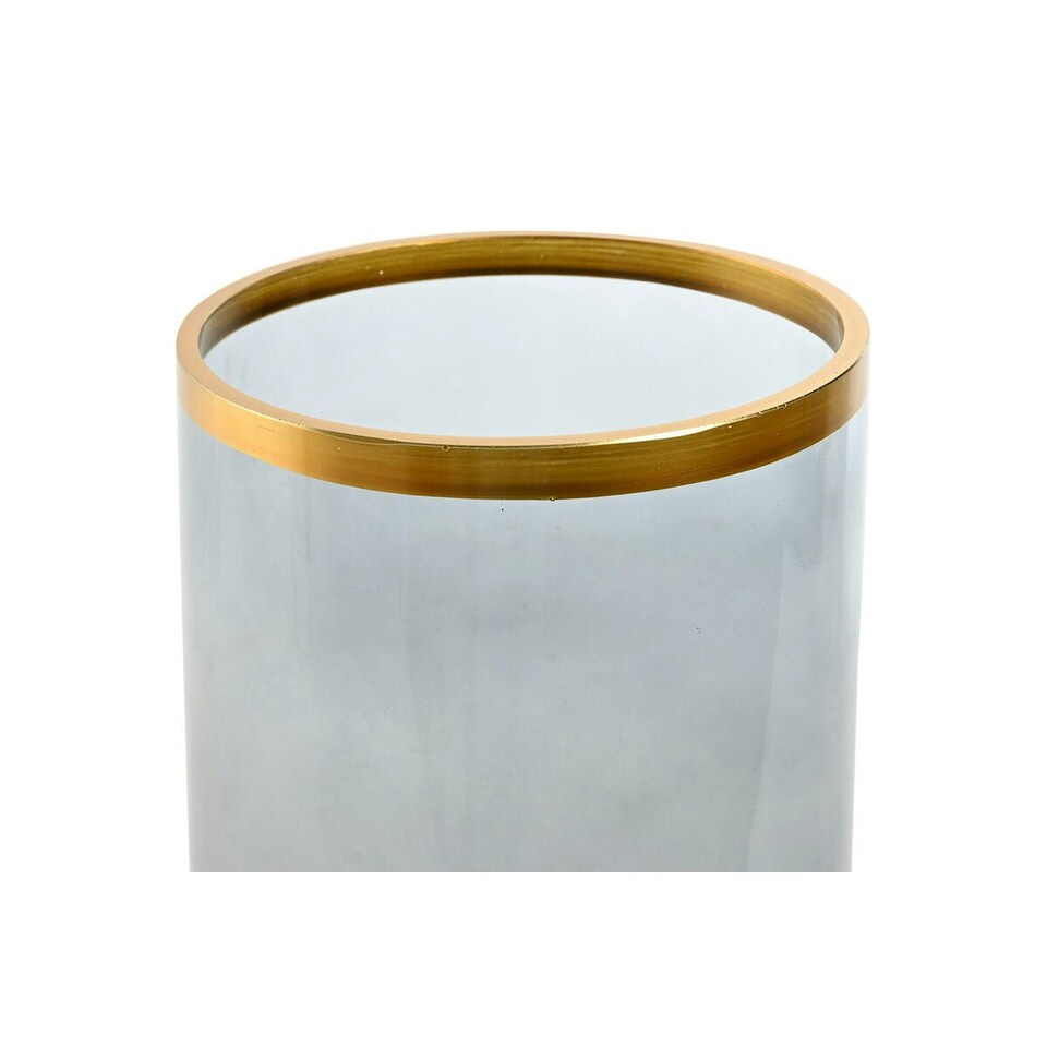 image 1 of Candleholder Home ESPRIT Blue Golden Crystal 17 x 17 x 28 cm N/A