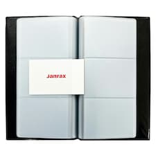 60 Pocket Black Name Business Card Holder by Janrax