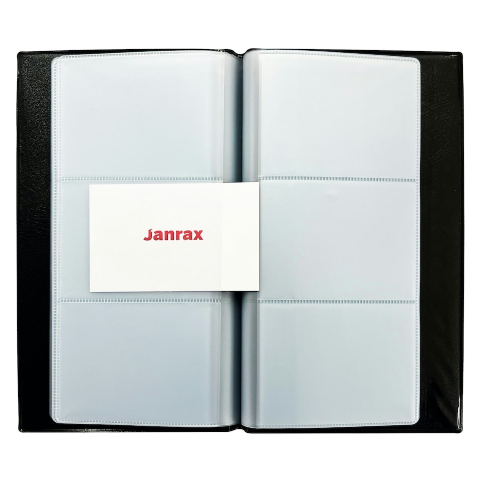 image 1 of 60 Pocket Black Name Business Card Holder by Janrax