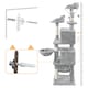 image 6 of Yaheetech 170 cm Multi-Level Cat Play House Light Grey