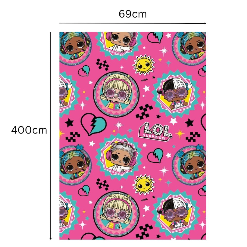 image 1 of LOL Surprise 4m Roll Wrapping Paper