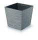 image 1 of FURU Square Low Planter with Insert - 29x29.5x29.5 cm | Grey | 1