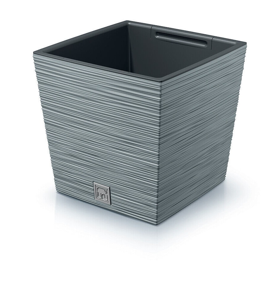 image 1 of FURU Square Low Planter with Insert - 29x29.5x29.5 cm | Grey | 1