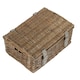 image 3 of Wicker Antique Wash Unlined 35cm Empty Hamper Basket Brown | Brown | One Size