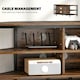 image 6 of HOMCOM 50" TV Stand Cabinet, TV Unit with Storage Shelves, Rustic Brown