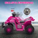 image 3 of AIYAPLAY 6V Kids Electric Quad Bike with Music, Forward Function, Pink