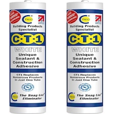 CT1 - White - Building Sealant & Adhesive Snag Tube for Virtually Any Material (1)