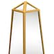 image 5 of The Obelisk - New Gold Metal Edged Mirrored Garden Ornament 47" X 10" X 10" (120CM X 25CM X 25CM) Gold