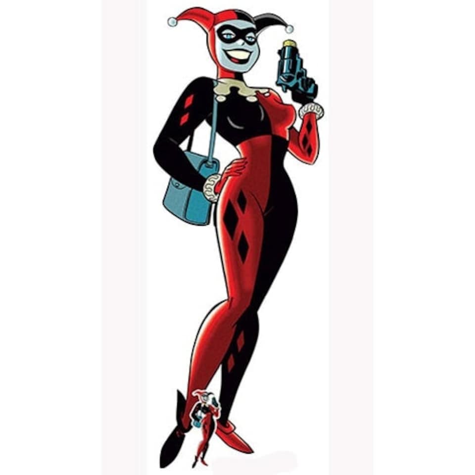 DC Comics Harley Quinn Classic Gun Lifesize Cardboard Cutout 174cm