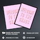 image 2 of Welcome To The Chaos Wavy Pink Modern Funny XL Wall Art Print 24X32 In