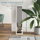 image 3 of HOMCOM Full Length Mirror, Farmhouse Wall Mirror, Hanging & Freestanding