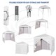 image 4 of MCC Direct Gazebo 2x2 Pop Up Garden Outdoor Party Tent Marquee Canopy with Sides