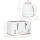 image 5 of HOMCOM Kettle and Toaster Sets, 3000W 1.7L Rapid Boil Kettle & 4 Slice Toaster with 7 Browning Controls, Defrost, Reheat and Crumb Tray, UK Otter thermostat, Cream White
