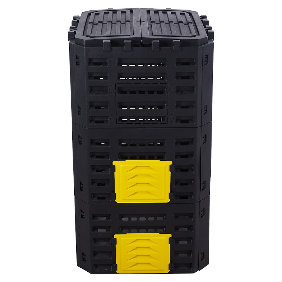 image 1 of Living and Home 500L Garden Compost Bin | Yellow | L
