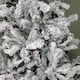 image 5 of 7ft (2.1m) Snow Flocked Artificial Christmas Tree with Green Metal Stand and 655 Tips