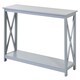 image 1 of HOMCOM Wooden Console Table Storage Drawer Shelf Entryway Grey | Grey