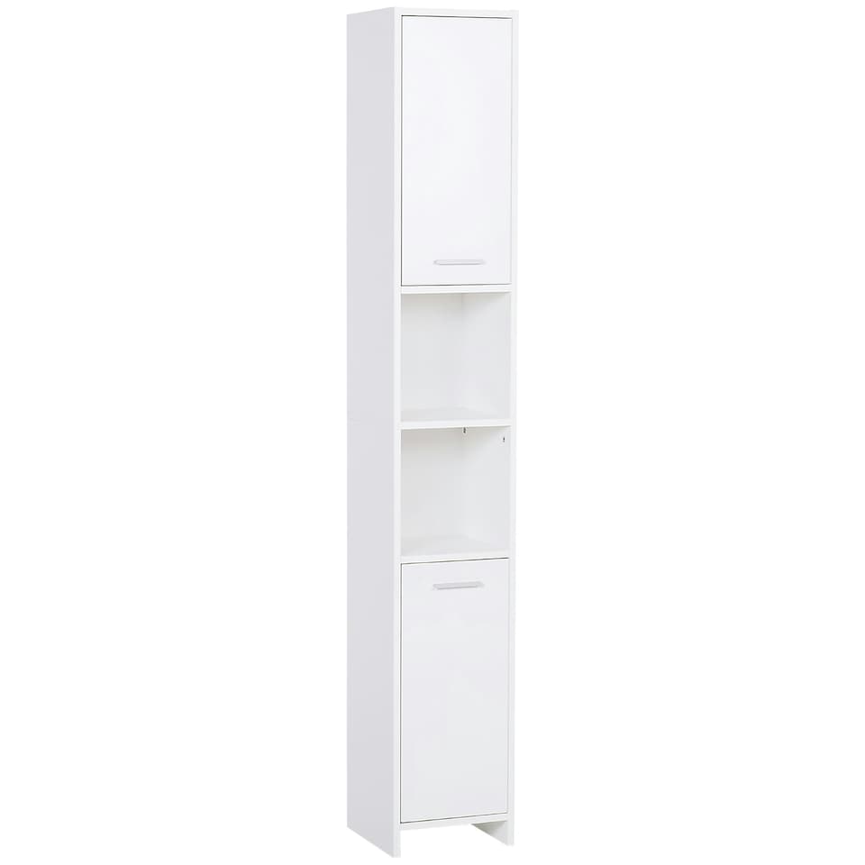 image 1 of HOMCOM Storage Cabinet For Bathroom Bedroom Freestanding w/Door Cupboard&Shelves