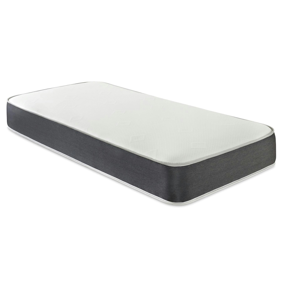 image 1 of Linear Cool Touch Hybrid Mattress - 20cm Deep, Soft Firmness | Grey | Single