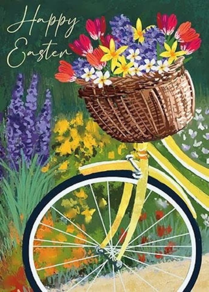 Words 'n' Wishes Easter Card for Friends and Family, 17.6 x 12.7 cms, FSC Certified and Multi-Coloured