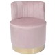 image 1 of Loretta Barrel Chair Dusty Pink Accent Chair Pink