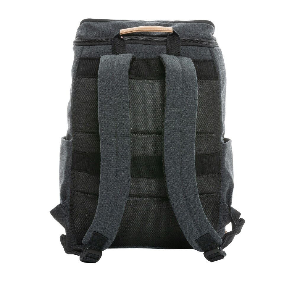 image 1 of XD Collection Impact Aware Recycled Canvas Laptop Backpack - Black - One Size Black