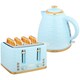 image 1 of HOMCOM Kettle and Toaster Set 1.7L Kettle & 4 Slice Toaster Light, Blue