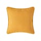 image 1 of Homescapes Cotton Plain Mustard Yellow Cushion Cover - 60 x 60 cm | Yellow | 60 x 60 cm | 1