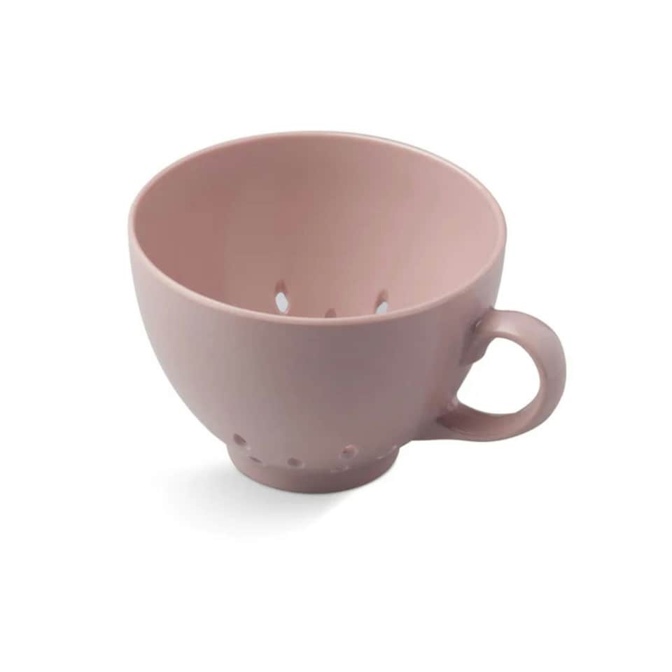 image 1 of Zeal Berry Colander Cup, Melamine Fruit and Berry Strainer, Rose Pink