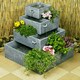 image 3 of Primrose Perth Solar 4 Tier Herb Planter Cascading Water Feature 42cm
