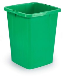 Durable 90L Waste Bin Green | Square Recycling Bin | Food Bin | DURABIN | Green