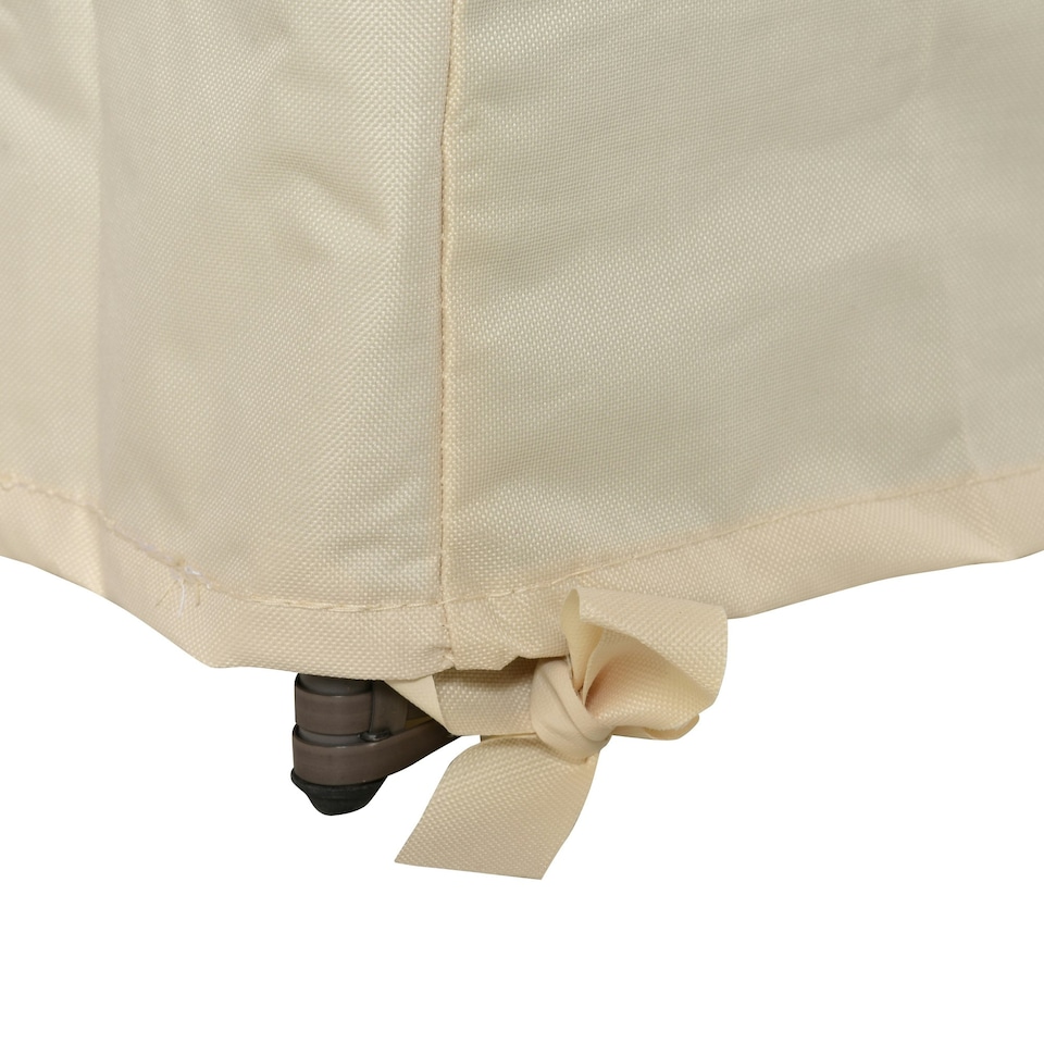 image 1 of Outsunny 3 Seater Rain Cover Garden Sofa Chair Bench Protector 218x111x101cm White