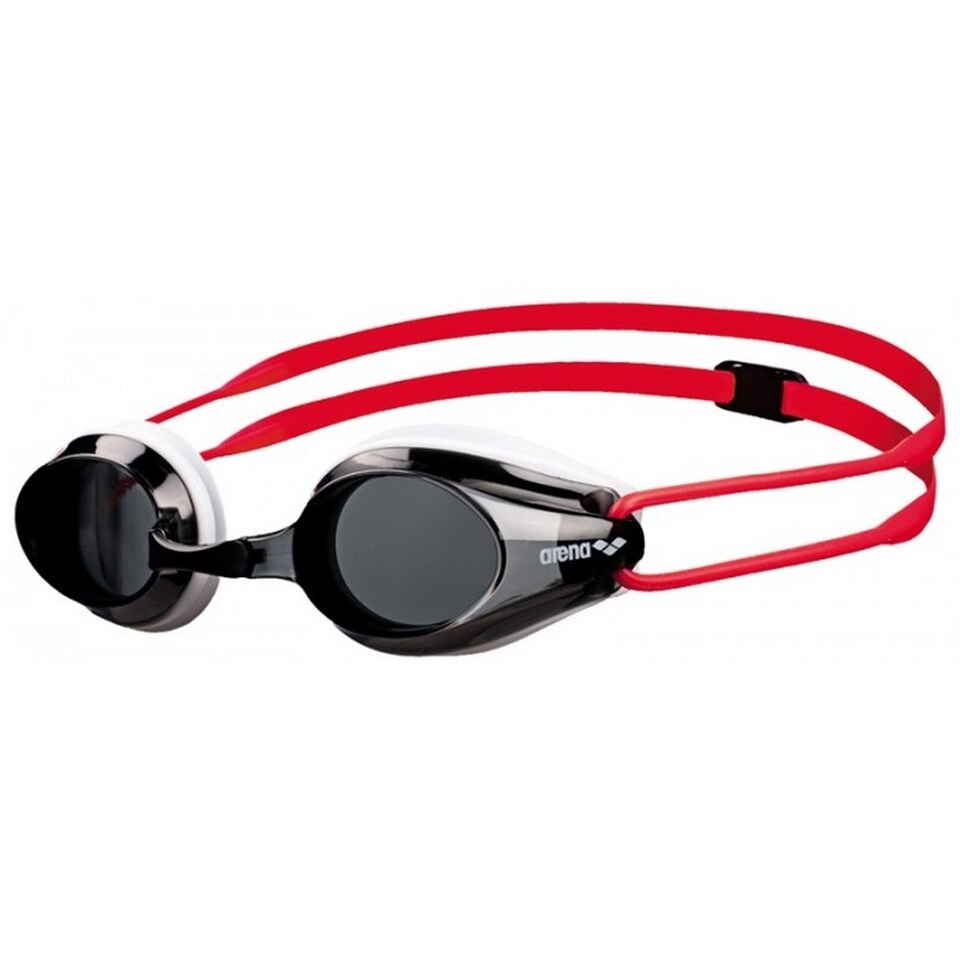 Arena Childrens/Kids Tracks Swimming Goggles | White | White/Red/Black | One Size | 1