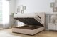 image 2 of Sloomy Langston Sand Naples Ottoman Bed With Mattress With 54" Floor Standing Headboard 4'6 Double