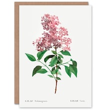Pierre-Joseph Redouté Art Card Chinese Lilac Vintage Floral