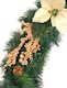 image 6 of Best Artificial Christmas 9ft Gold Decorated Garland with 80 warm white battery lights