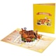 image 1 of Turkey on the Table Festive 3D Pop Up Thanksgiving Card