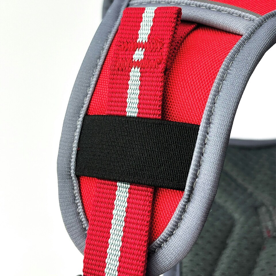 image 1 of HugglePets Activity & Travel Dog Harness Red | M