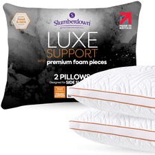 Memory Luxe Firm Support Pillow | White