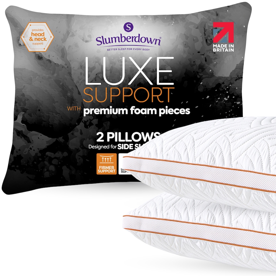 Memory Luxe Firm Support Pillow | White