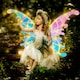image 4 of LED Butterfly Wings Costume - Light-Up Angel Wings with Music Box for Kids & Adults Dress-Up for Halloween, Cosplay & Birthdays