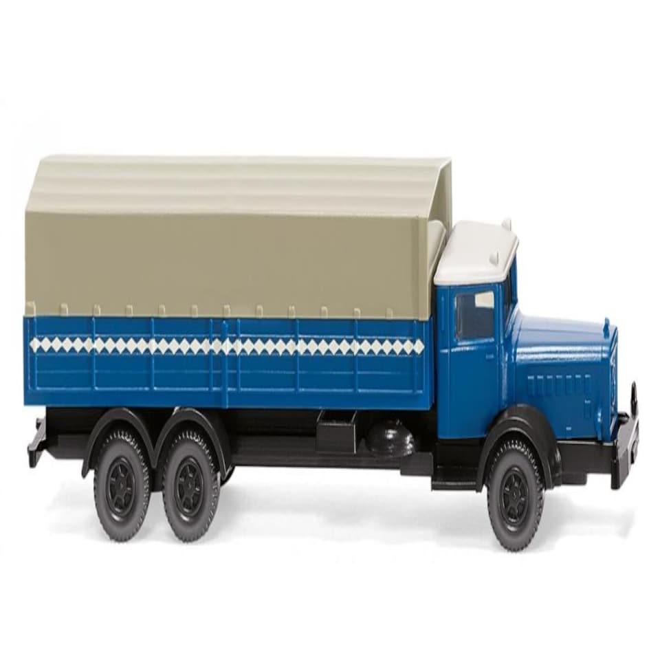 Wiking MB L10000 Flatbed Truck Azure Blue
