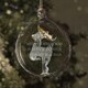 image 2 of Personalised Glass Reindeer Bauble
