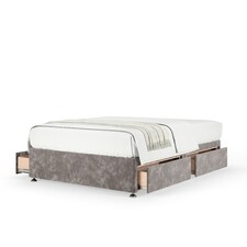 Ortho Classic Orthopaedic Silver Chenille 4 Drawer Divan Set King Size